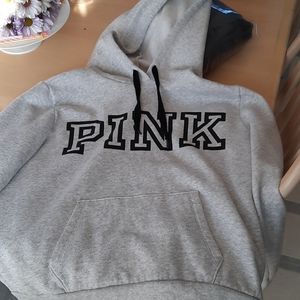 Gray Victoria Secret PINK hoodie pullover